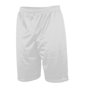 9"  ADULT  2 PLY MICRO MESH ATHLETIC SHORTS - White, M