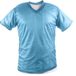 ADULT  REVERSIBLE SHIRT - Columbian Blue, M
