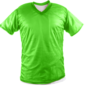 ADULT  REVERSIBLE SHIRT - Neon Green, M
