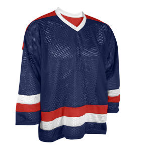 ADULT  HOCKEY JERSEY - Navy Blue, M