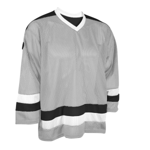 ADULT  HOCKEY JERSEY - Silver, M