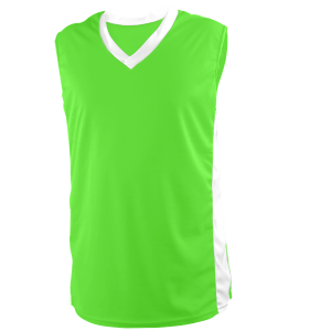 Youth Multi Sport Jersey Sleeveless - Neon Green, M