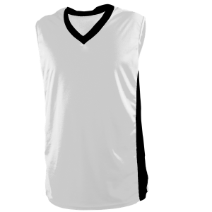 Youth Multi Sport Jersey Sleeveless - White, M