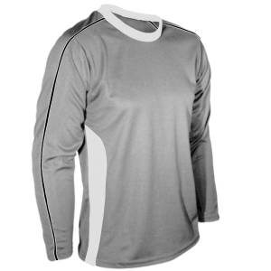 YOUTH  SOCCER JERSEY - Silver, M