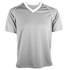 YOUTH SOCCER JERSEY - Silver, M