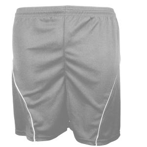 7"  ADULT  ATHLETIC SHORTS - Silver, M