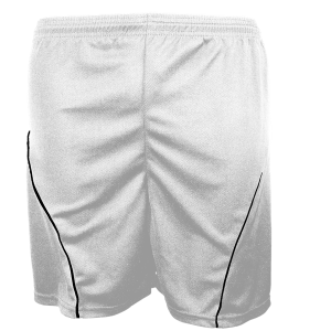 7"  ADULT  ATHLETIC SHORTS - White, M