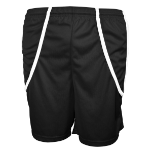 9"  ADULT  ATHLETIC SHORTS - Black, M