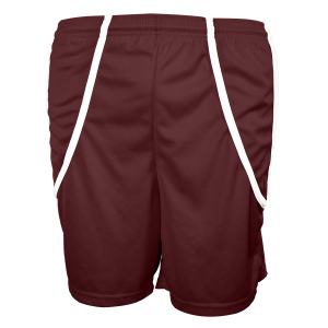 9"  ADULT  ATHLETIC SHORTS - Maroon, M