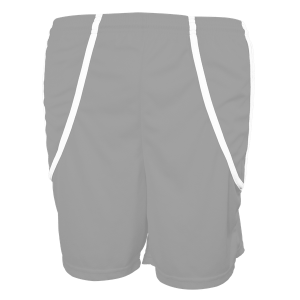 9"  ADULT  ATHLETIC SHORTS - Silver, M