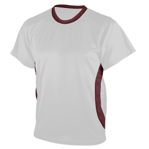 ADULT  SOCCER JERSEY - White / Maroon, M