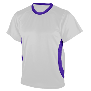 ADULT  SOCCER JERSEY - White / Purple, M