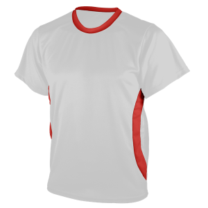 ADULT  SOCCER JERSEY - White / Red, M