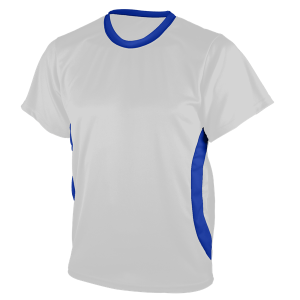ADULT  SOCCER JERSEY - White / Royal, M