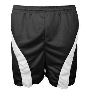 5"  ADULT  ATHLETIC SHORTS - Black, M