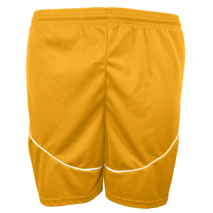 7"  ADULT  ATHLETIC SHORTS - Gold, M