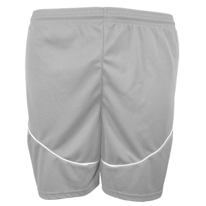 5"  YOUTH ATHLETIC SHORTS - Silver, M
