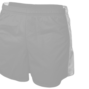 YOUTH 2 PLY TRACK SHORTS - Silver, M
