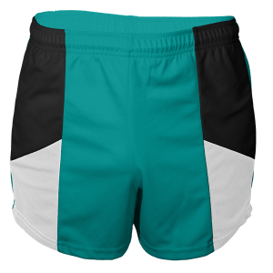 YOUTH TRACK SHORTS - Teal, M