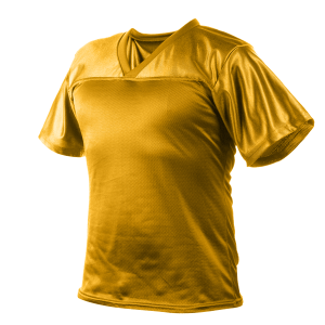 ADULT  FOOTBALL STYLE FAN SHIRT - Gold, M