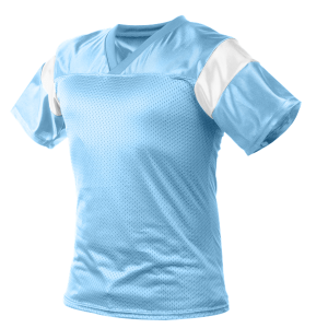 ADULT  FOOTBALL STYLE FAN SHIRT - Columbian Blue, M
