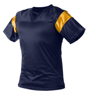 ADULT  FOOTBALL STYLE FAN SHIRT - Navy Blue, M