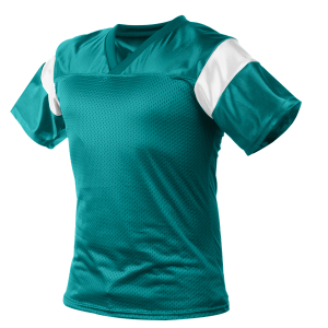 ADULT  FOOTBALL STYLE FAN SHIRT - Teal, M
