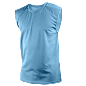 ADULT  MUSCLE SHIRT - Columbian Blue, M