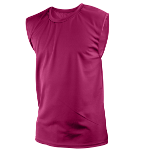 ADULT  MUSCLE SHIRT - Fuchsia, M