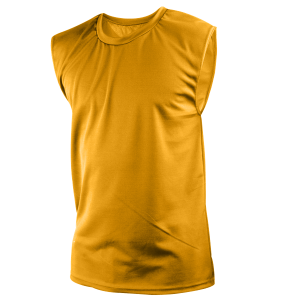 ADULT  MUSCLE SHIRT - Gold, M