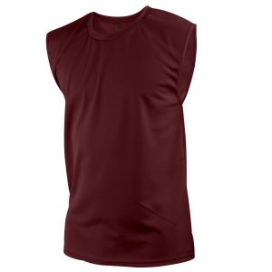 ADULT  MUSCLE SHIRT - Maroon, M