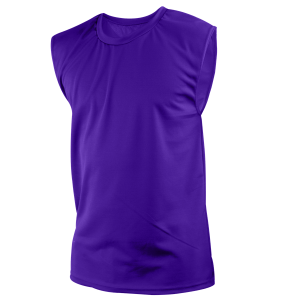 ADULT  MUSCLE SHIRT - Purple, M