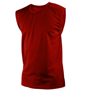 ADULT  MUSCLE SHIRT - Red, M