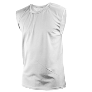 ADULT  MUSCLE SHIRT - White, M