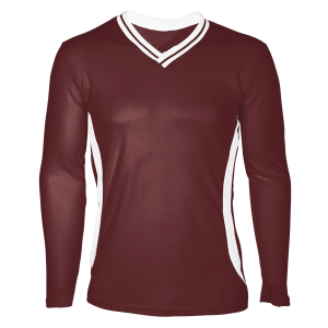 GIRL'S VOLLEYBALL JERSEY - Maroon, M