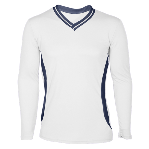 GIRL'S VOLLEYBALL JERSEY - White / Navy, M