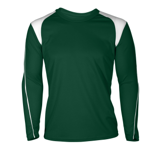 GIRL'S VOLLEYBALL JERSEY - Dark Green, M