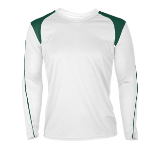 GIRL'S VOLLEYBALL JERSEY - White / D Green, M