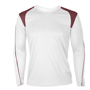 GIRL'S VOLLEYBALL JERSEY - White / Maroon, M