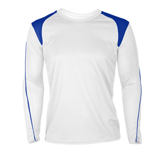 GIRL'S VOLLEYBALL JERSEY - White / Royal, M