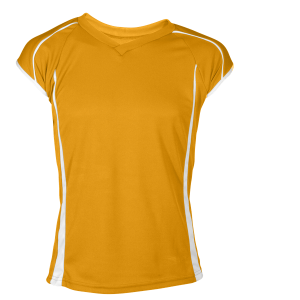 GIRL'S VOLLEYBALL JERSEY - Gold, M