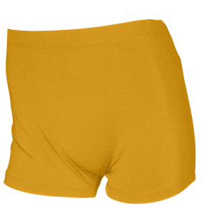 4"  WOMEN'S VOLLEYBALL SHORTS - Gold, M