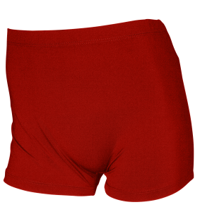4"  WOMEN'S VOLLEYBALL SHORTS - Red, M