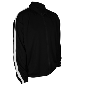 ADULT  WARM UP JACKET - Black, M