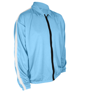 ADULT  WARM UP JACKET - Columbian Blue, M
