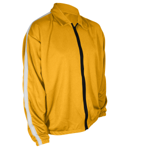 ADULT  WARM UP JACKET - Gold, M