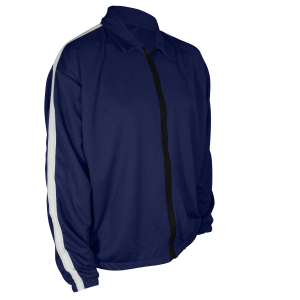 ADULT  WARM UP JACKET - Navy Blue, M