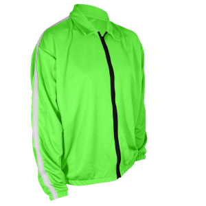 ADULT  WARM UP JACKET - Neon Green, M