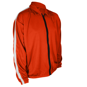 ADULT  WARM UP JACKET - Orange, M