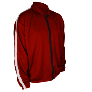 ADULT  WARM UP JACKET - Red, M